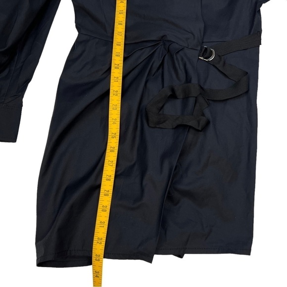 Zara Blogger Favorite Mini Dress with Knot in Midnight Navy Size M NWT - Picture 16 of 16